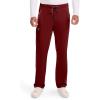 Healing Hands Medical Scrub Pant for Men Noah Bottoms with 7 Pockets, Moisture Wicking, 360° Stretch & Recycled Fibers 9173(Garnet Red)