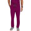 Healing Hands Medical Scrub Pant for Men Noah Bottoms with 7 Pockets, Moisture Wicking, 360° Stretch & Recycled Fibers 9173(Wine)