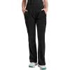 Healing Hands Scrub Pants for Women – Purple Label Bootcut Yoga Pants with 8 Pockets & Knit Waistband – HH002(Black)