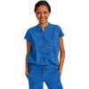 Healing Hands Scrub Top for Women Modern Fit Tee with 2 Pockets, Moisture Wicking, 360° Stretch and Quick Dry Fabric 2352(Royal)
