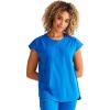 Healing Hands Scrubs for Women Jayden Scrub Top with 2 Pockets, Round Neck, Moisture Wicking and 360° Stretch Fabric HH602(Royal)