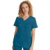 Healing Hands Scrubs for Women Jill Scrub Top V-Neck Modern Fit with 2 Patch Pockets and 2-Way Stretch Fabric 2320(Caribbean)