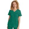 Healing Hands Scrubs for Women Jill Scrub Top V-Neck Modern Fit with 2 Patch Pockets and 2-Way Stretch Fabric 2320(Hunter)