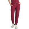Healing Hands Scrubs for Women Jogger Camo Pant Tate 5 Pockets Moisture Wicking, Easy Care, 360° Stretch, Quick Dry – 9350(Wine)