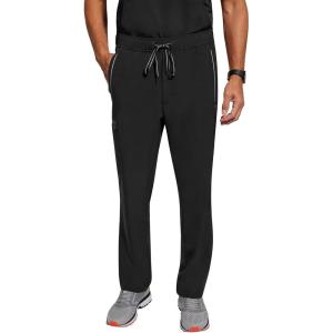 Healing Hands Medical Scrub Pant for Men Noah Bottoms with 7 Pockets, Moisture Wicking, 360° Stretch & Recycled Fibers 9173(Black)
