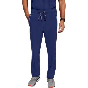 Healing Hands Medical Scrub Pant for Men Noah Bottoms with 7 Pockets, Moisture Wicking, 360° Stretch & Recycled Fibers 9173(Navy)