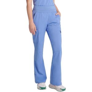 Healing Hands Scrub Pants for Women – Purple Label Bootcut Yoga Pants with 8 Pockets & Knit Waistband – HH002(Ceil)