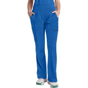 Healing Hands Scrub Pants for Women – Purple Label Bootcut Yoga Pants with 8 Pockets & Knit Waistband – HH002(Royal)