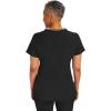 Healing Hands Scrubs top for Women 3 Pocket Zipper Y-Neck Women’s Scrub Top Light Breathable Stretch Fabric 2254 Sonia HH360(Black)