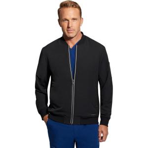 Healing Hands Samuel Bomber Jacket 6 Pockets, Moisture Wicking, 360° Stretch & Recycled Fibers – 5350(Black)