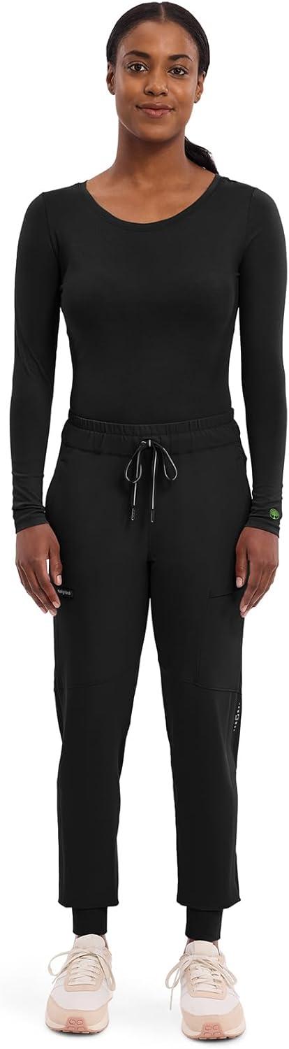 image:imageHealing Hands Womens Underscrub Soft Knit Melissa Longsleeve Scrub Tee with Breathable amp Easy Care Fabric 5047Black