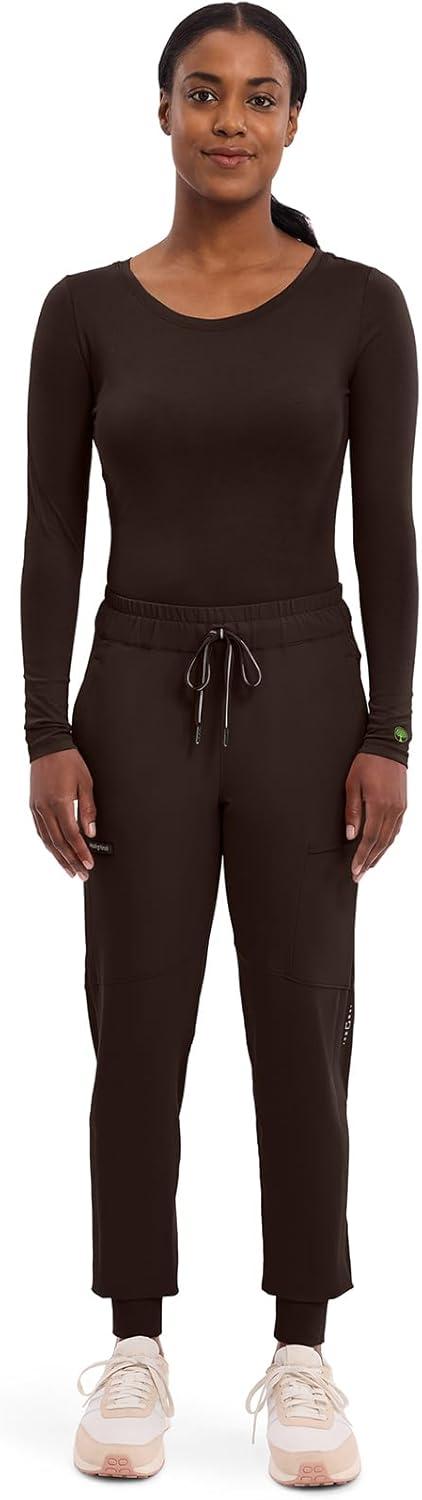 image:imageHealing Hands Womens Underscrub Soft Knit Melissa Longsleeve Scrub Tee with Breathable amp Easy Care Fabric 5047Dark Chocolate