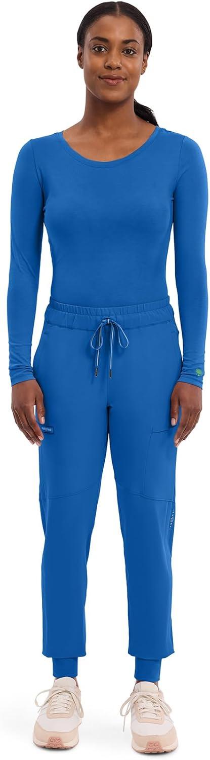 image:imageHealing Hands Womens Underscrub Soft Knit Melissa Longsleeve Scrub Tee with Breathable amp Easy Care Fabric 5047Royal