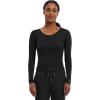 Healing Hands Women’s Underscrub Soft Knit Melissa Longsleeve Scrub Tee with Breathable & Easy Care Fabric 5047(Black – 2 Pack)