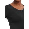Healing Hands Women’s Underscrub Soft Knit Melissa Longsleeve Scrub Tee with Breathable & Easy Care Fabric 5047(Black)