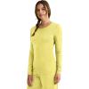 Healing Hands Women’s Underscrub Soft Knit Melissa Longsleeve Scrub Tee with Breathable & Easy Care Fabric 5047(Canary – 2 Pack)