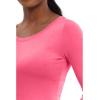 Healing Hands Women’s Underscrub Soft Knit Melissa Longsleeve Scrub Tee with Breathable & Easy Care Fabric 5047(Carnation Pink)
