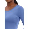 Healing Hands Women’s Underscrub Soft Knit Melissa Longsleeve Scrub Tee with Breathable & Easy Care Fabric 5047(Ceil Blue)
