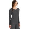 Healing Hands Women’s Underscrub Soft Knit Melissa Longsleeve Scrub Tee with Breathable & Easy Care Fabric 5047(Charcoal – 2 Pack)