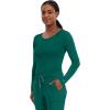 Healing Hands Women’s Underscrub Soft Knit Melissa Longsleeve Scrub Tee with Breathable & Easy Care Fabric 5047(Hunter – 2 Pack)