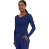 Healing Hands Women’s Underscrub Soft Knit Melissa Longsleeve Scrub Tee with Breathable & Easy Care Fabric 5047(Navy – 2 Pack)