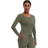 Healing Hands Women’s Underscrub Soft Knit Melissa Longsleeve Scrub Tee with Breathable & Easy Care Fabric 5047(Olive – 2 Pack)