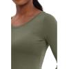 Healing Hands Women’s Underscrub Soft Knit Melissa Longsleeve Scrub Tee with Breathable & Easy Care Fabric 5047(Olive)