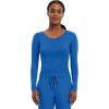 Healing Hands Women’s Underscrub Soft Knit Melissa Longsleeve Scrub Tee with Breathable & Easy Care Fabric 5047(Royal – 2 Pack)
