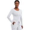 Healing Hands Women’s Underscrub Soft Knit Melissa Longsleeve Scrub Tee with Breathable & Easy Care Fabric 5047(White – 2 Pack)