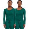 Healing Hands Women’s Underscrub Soft Knit Melissa Longsleeve Scrub Tee with Breathable & Easy Care Fabric 5047(Hunter – 2 Pack)