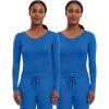 Healing Hands Women’s Underscrub Soft Knit Melissa Longsleeve Scrub Tee with Breathable & Easy Care Fabric 5047(Royal – 2 Pack)